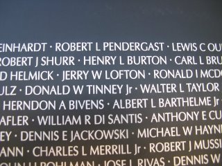 John Rushing's album, the traveling vietnam memorial wall