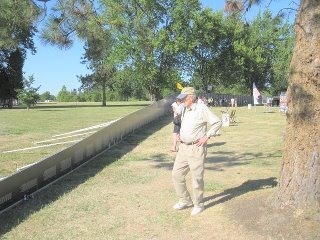 John Rushing's album, the traveling vietnam memorial wall