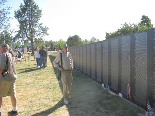 John Rushing's album, the traveling vietnam memorial wall