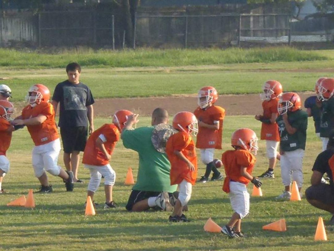 Jamie Alirez's album, Jesse and Landon's football practice