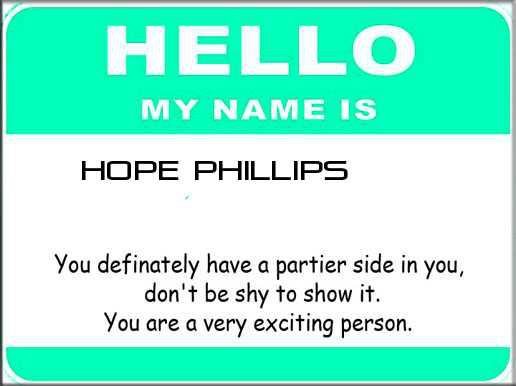 Loretta Phillips' album, Meaning of Name?