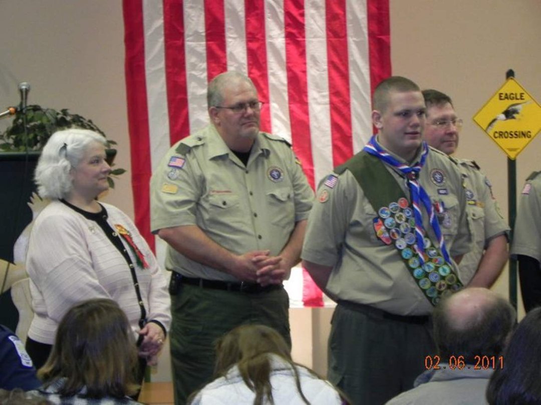 Sandra Lankford's album, Presentation of Eagle Scouts - George Harris & Ricky Rojas (Ge