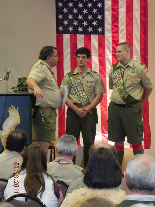 Sandra Lankford's album, Presentation of Eagle Scouts - George Harris & Ricky Rojas (Ge