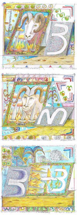 James Hawkins' album, Newest triptych with explanations