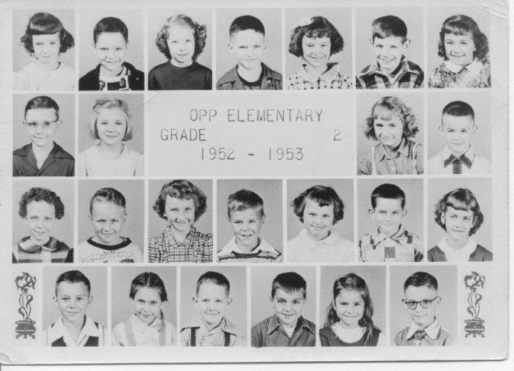 Autry Morris' album, Opp elementary school pictures