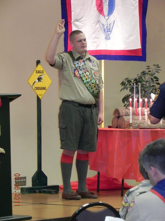 Sandra Lankford's album, Presentation of Eagle Scouts - George Harris & Ricky Rojas (Ge