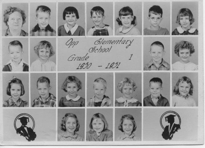 Autry Morris' album, Opp elementary school pictures