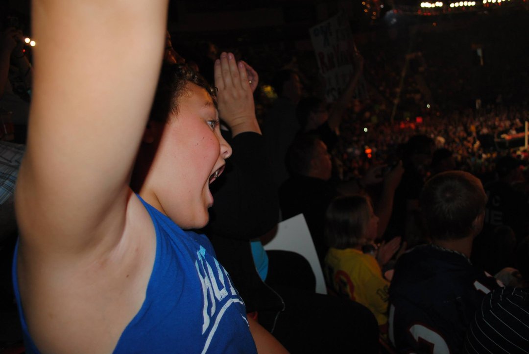 Paul Krueger's album, Ben gets to see WWE Monday Night Raw Live