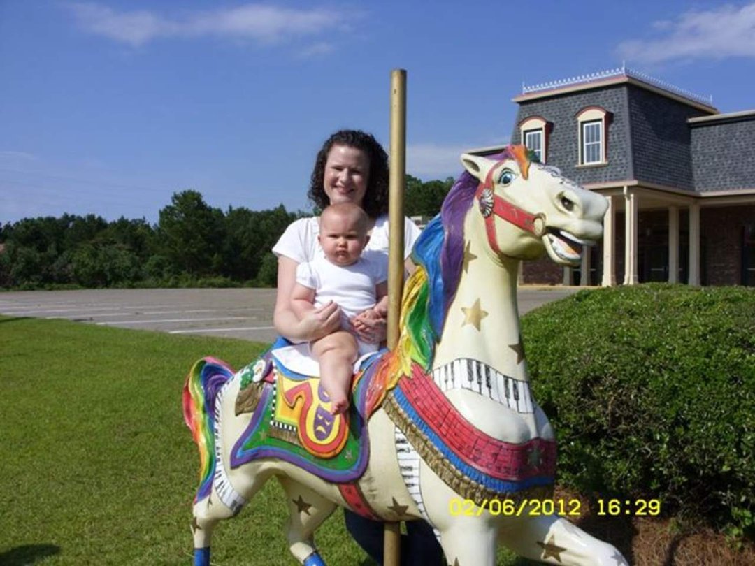 Jean McLain's album, Girls at the MLT Carousel Horse
