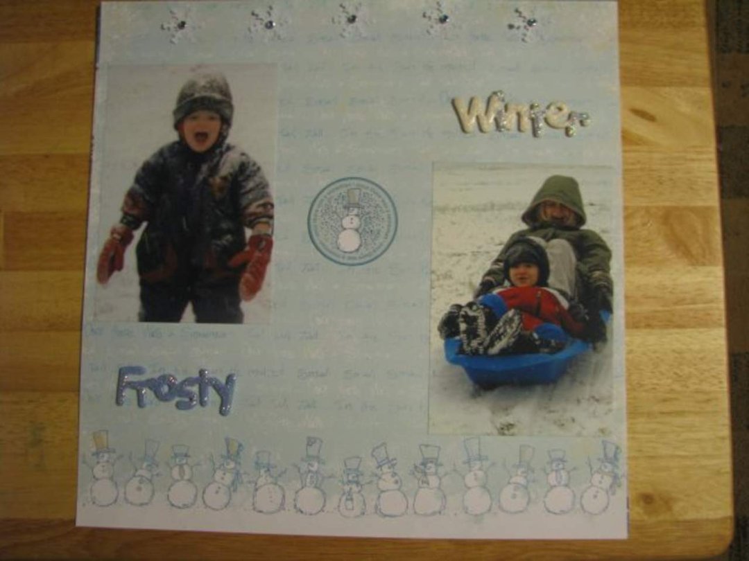 Joan Rainwater's album, 40 days of scrapbooking continued