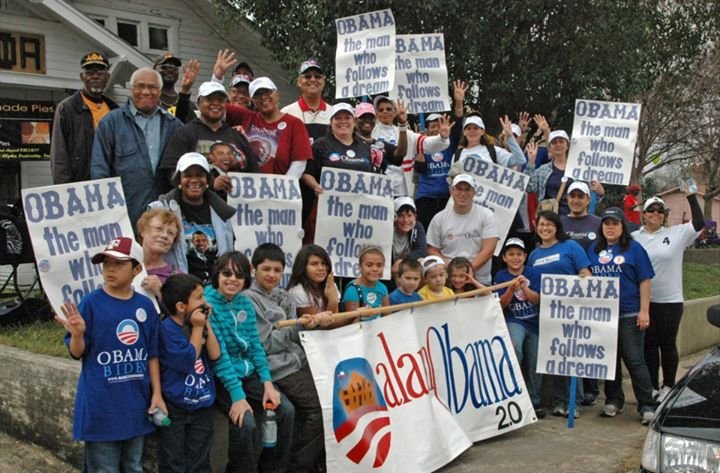 Carlton Taylor's album, AlamObama Group in MLK March