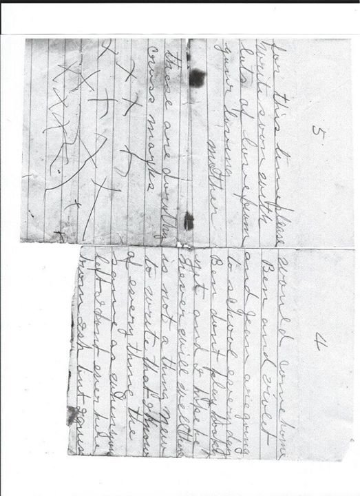 JoAnn DeBolt's album, Misc. Gaga's letter to John in Navy