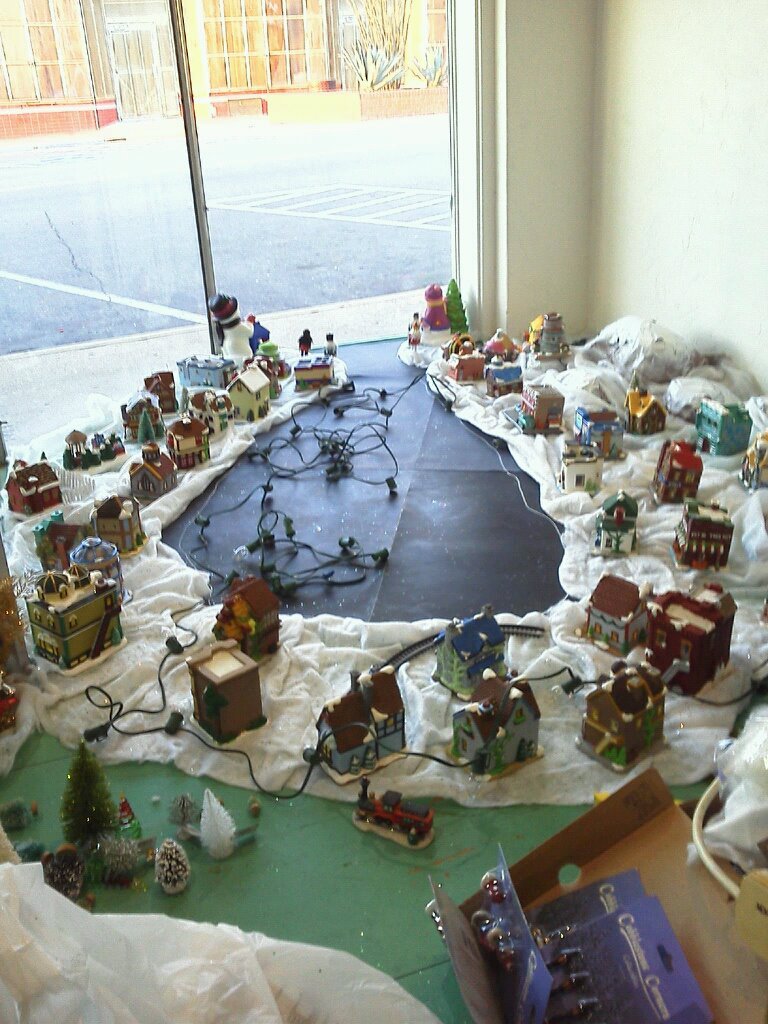 marie aboud's album, Christmas display in superior store window