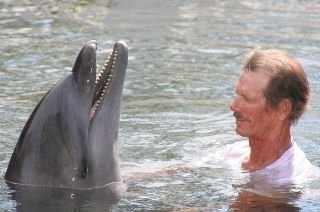 Jane McGill's album, playing with dolphins