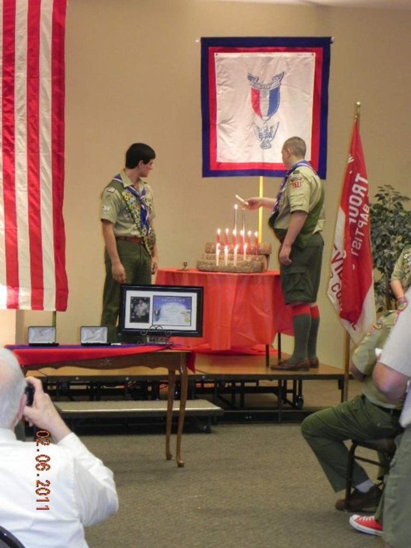Sandra Lankford's album, Presentation of Eagle Scouts - George Harris & Ricky Rojas (Ge