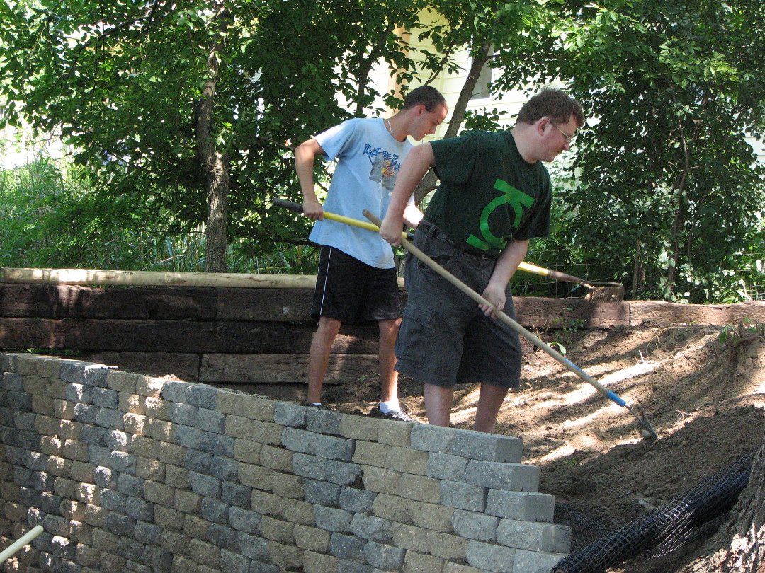 David Hitz's album, Lake DeNoon Retaining Wall - 2011
