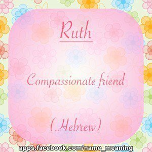 Ruth Okeefe's album, Name Meaning Photos