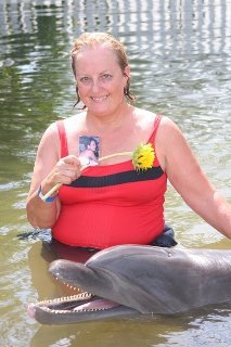 Jane McGill's album, playing with dolphins