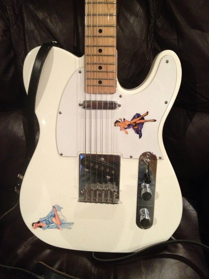 Kristofer Larson's album, Guitar Pinup Decals