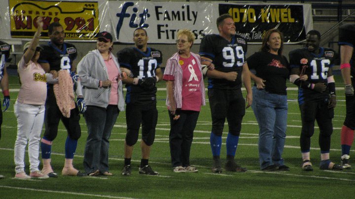 Kari Baxter's album, West TX Drillers Football Honoring Breast Cancer Survivors
