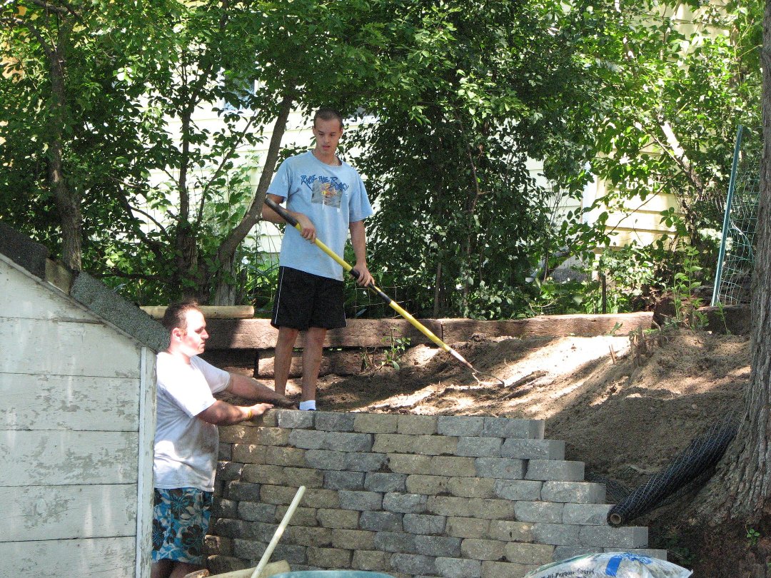 David Hitz's album, Lake DeNoon Retaining Wall - 2011