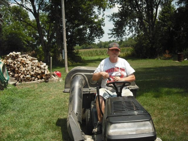 John H Webb's album, John Webb's used lawn mower