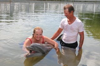 Jane McGill's album, playing with dolphins