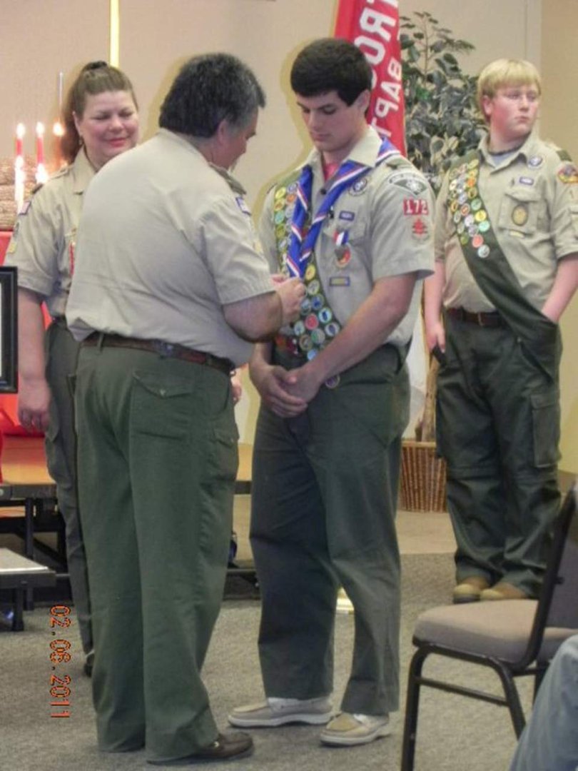 Sandra Lankford's album, Presentation of Eagle Scouts - George Harris & Ricky Rojas (Ge