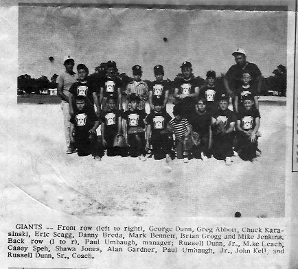 Ralph Nelson's album, History of West Pasco Little League ('71)