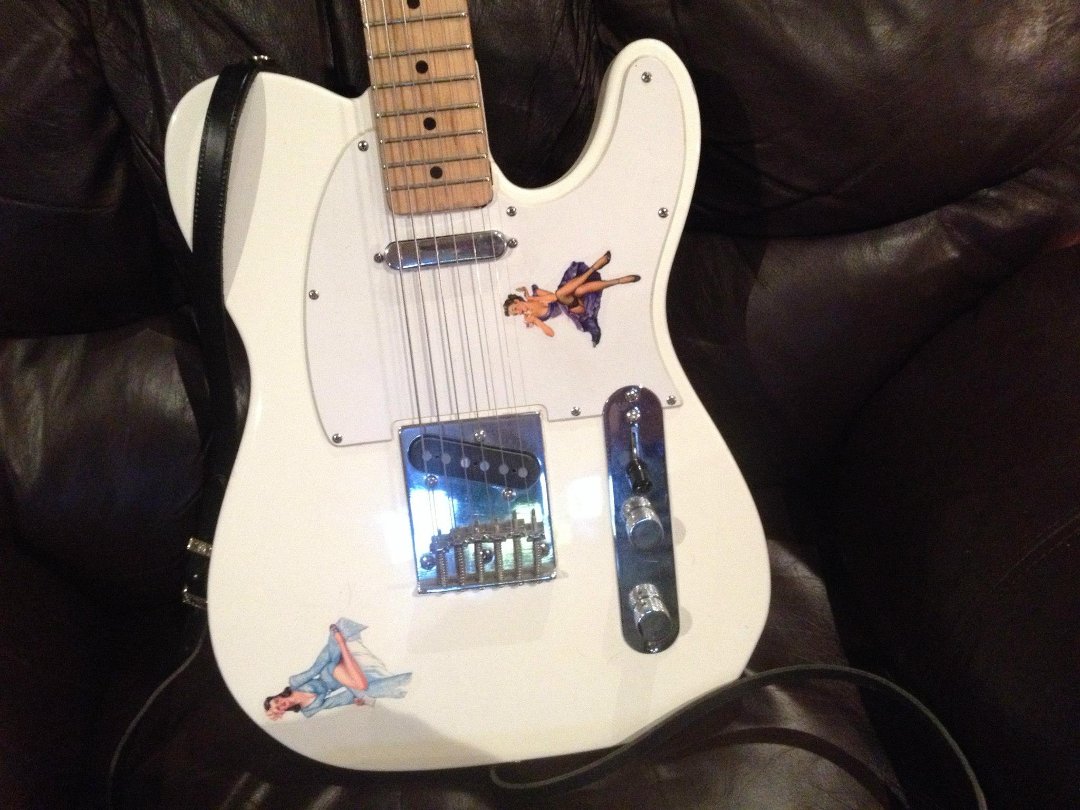 Kristofer Larson's album, Guitar Pinup Decals