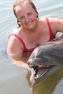Jane McGill's album, playing with dolphins