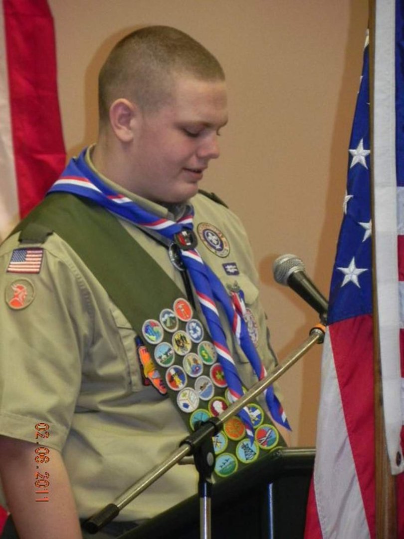 Sandra Lankford's album, Presentation of Eagle Scouts - George Harris & Ricky Rojas (Ge