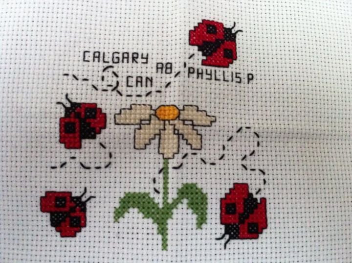 Phyllis Parker's album, Stitching