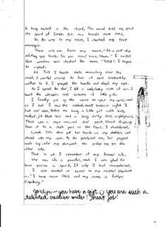 Brian Engelberg's album, Jordyn's Scary story for language arts