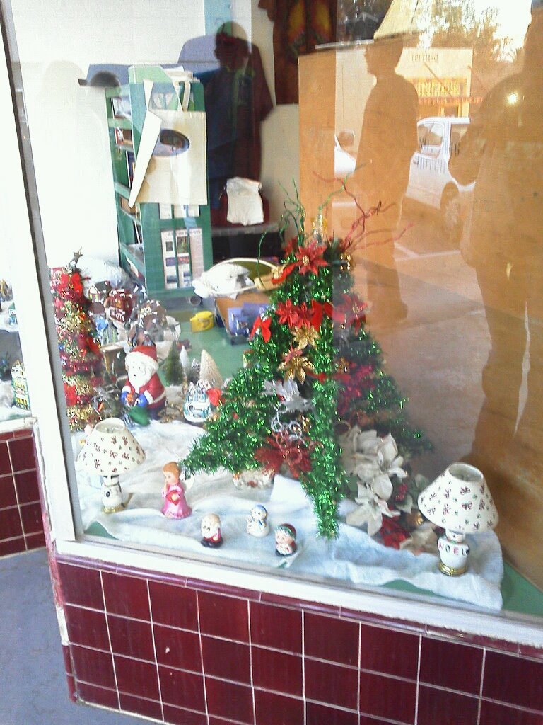 marie aboud's album, Christmas display in superior store window