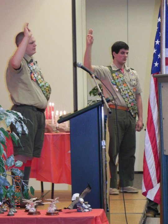 Sandra Lankford's album, Presentation of Eagle Scouts - George Harris & Ricky Rojas (Ge