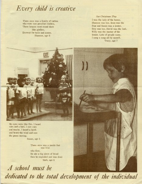 Mark Arnold's album, Old Orchard School Brochure