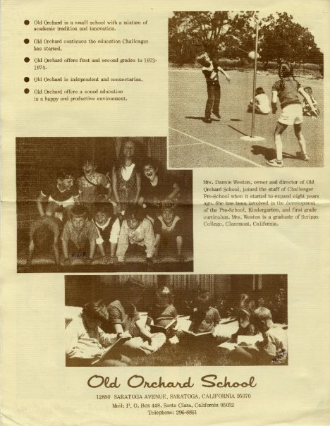Mark Arnold's album, Old Orchard School Brochure