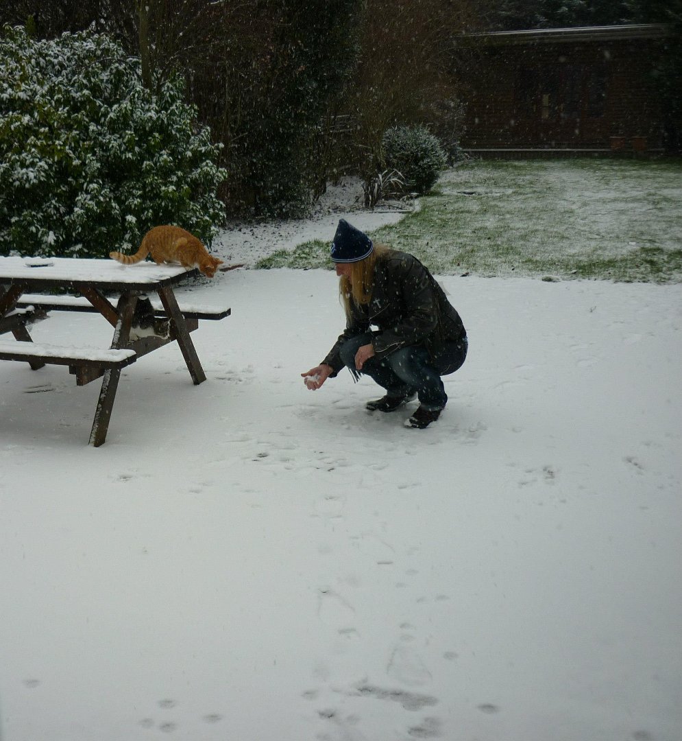 Linda K Berkeley's album, Georgie & Joey's 1st snow