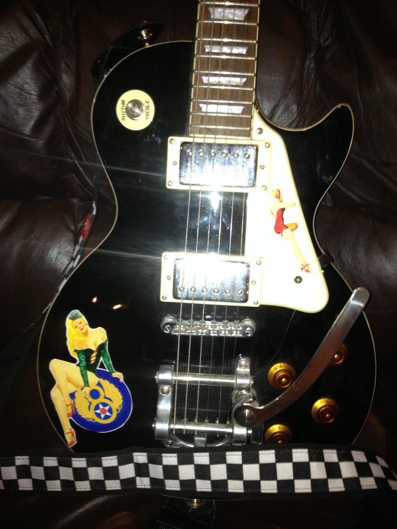 Kristofer Larson's album, Guitar Pinup Decals