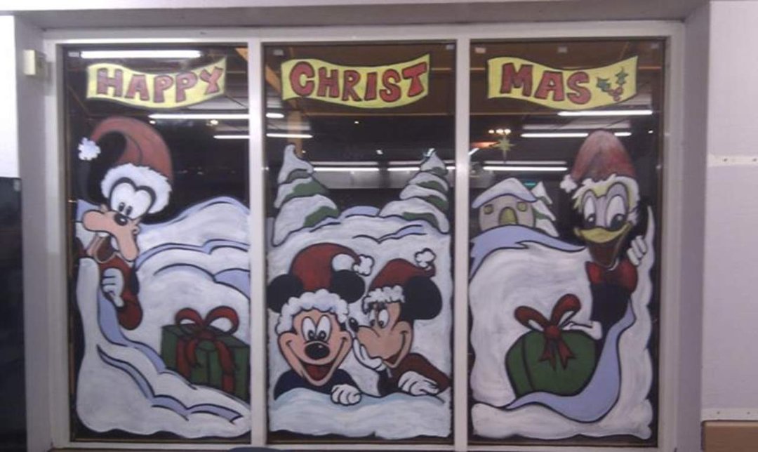 Wade McLennan's album, Tesco window paintings