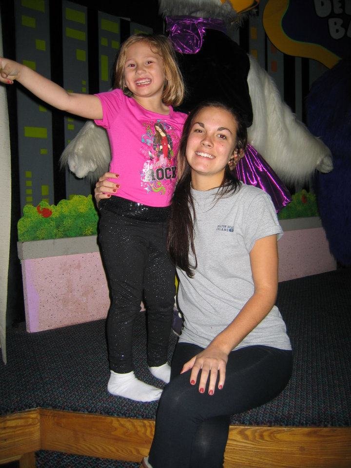 Stephanie Hunt's album, Chuck E Cheese with kids