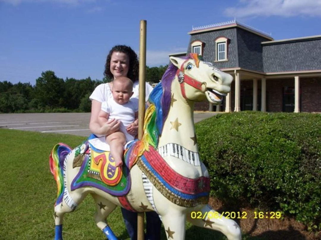Jean McLain's album, Girls at the MLT Carousel Horse