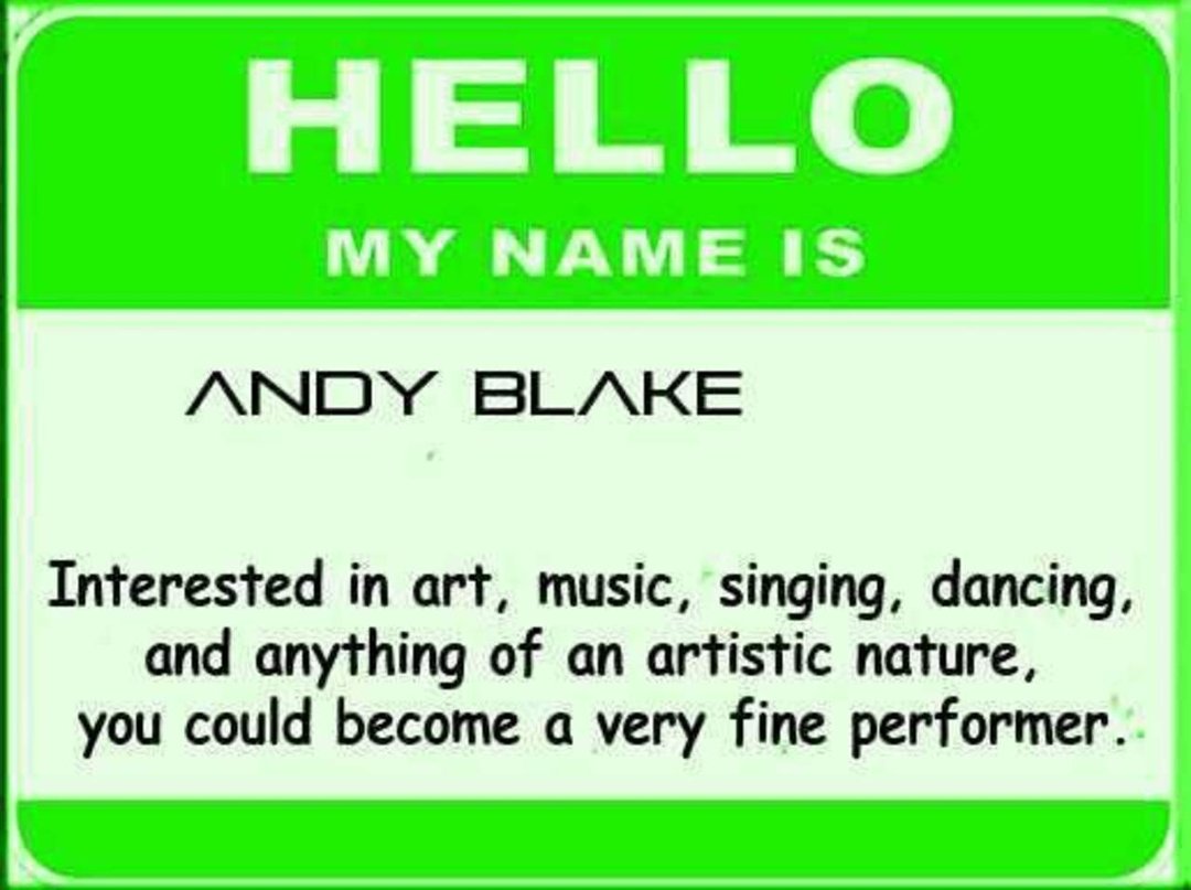 Andy Blake's album, Meaning of Name?