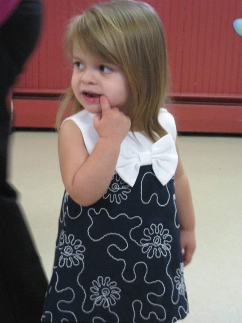 Nancy Pitney's album, Genna in her Easter Outfit from Nana