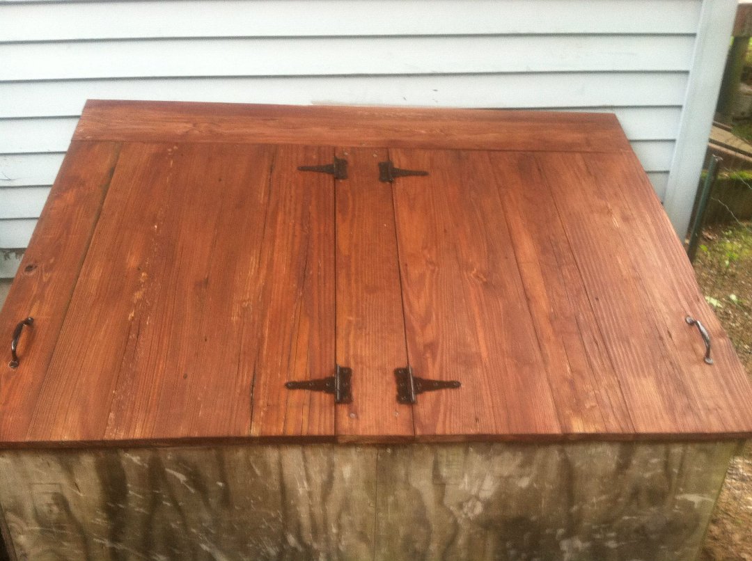 Roland Smith's album, Old decking make new doors!!