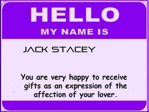 Jack Stacey's album, What does your name say about you?
