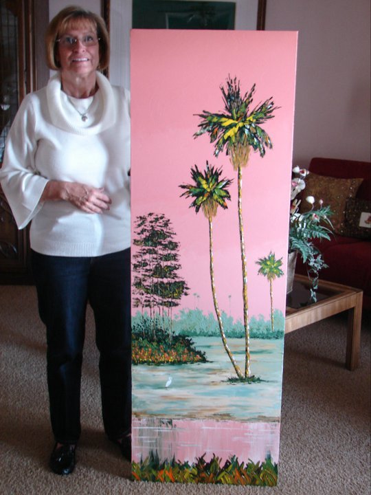 Wayne King's album, newest painting for Mt Dora