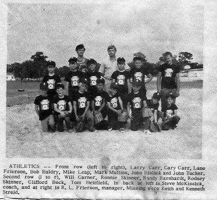 Ralph Nelson's album, History of West Pasco Little League ('71)