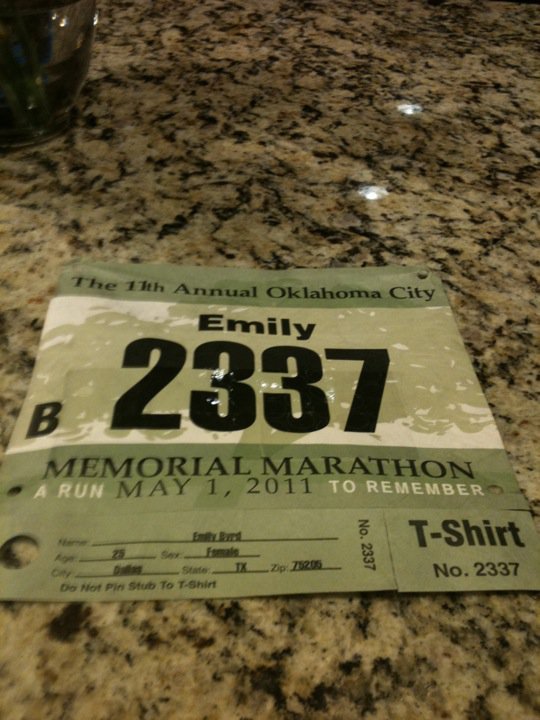 Nancy Byrd's album, OKC Marathon